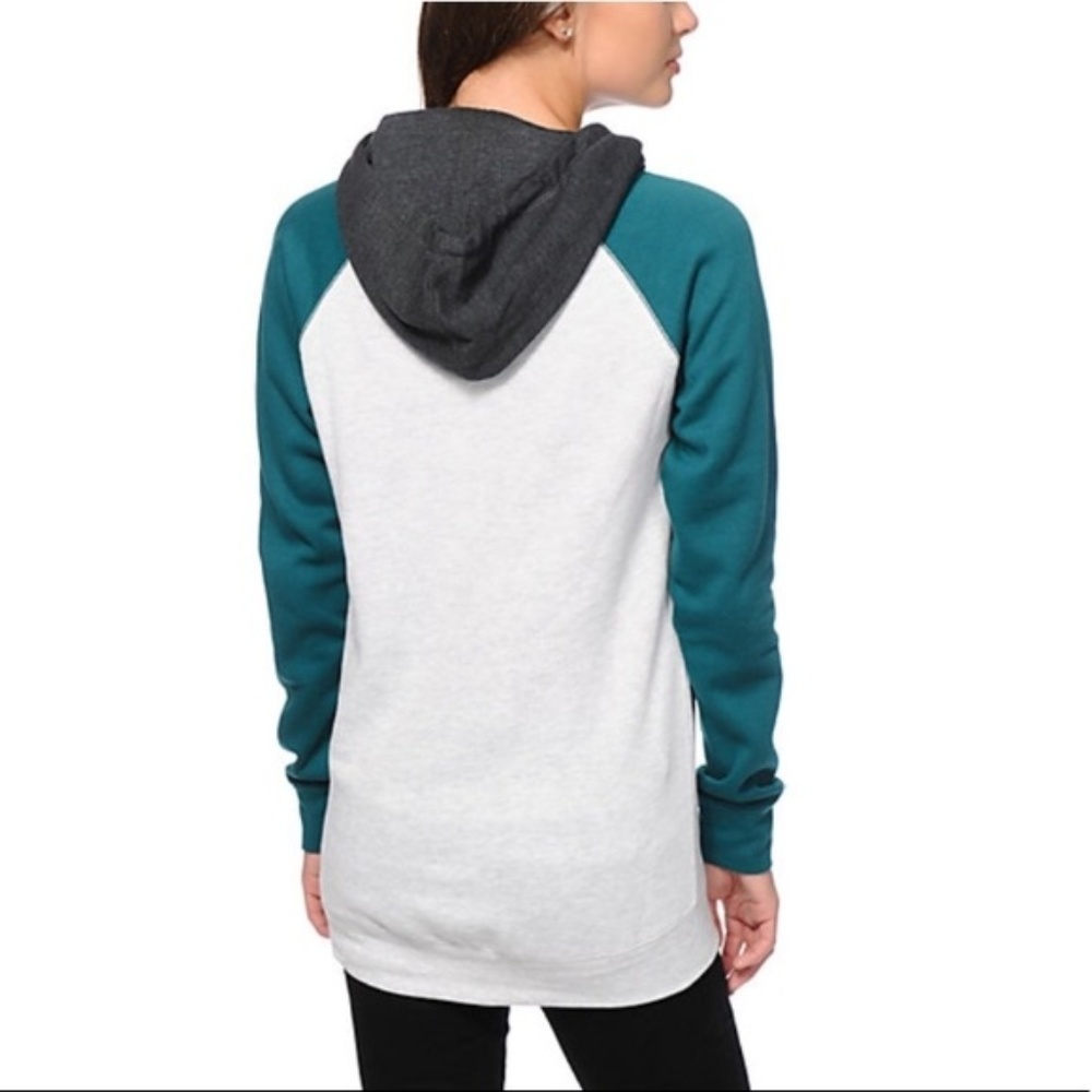 Zumiez Zine Colorblock Pullover Hooded Sweatshirt - Picture 2 of 2